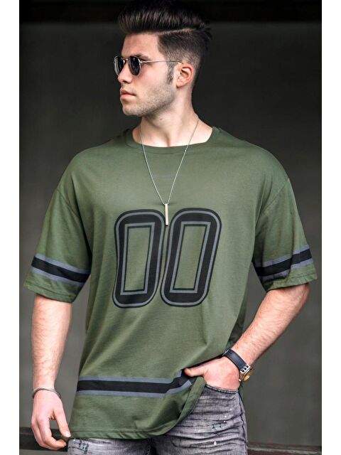 Madmext Haki Erkek %100 Pamuk Tişört 4974 - S000016768-18547