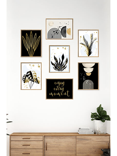 Artavessa 7 Parça Çerçeve Görünümlü Mdf Tablo Seti - 7ARTAVESSA2-2030