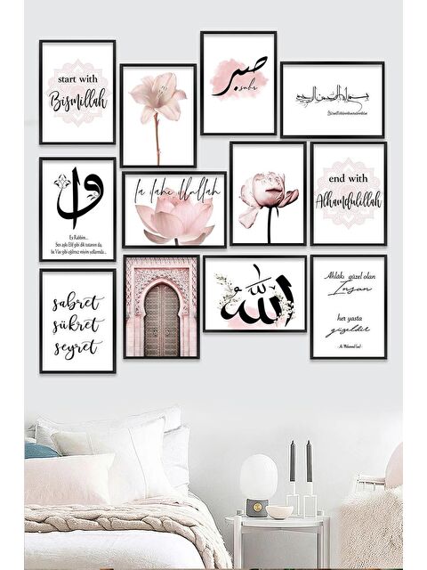 Artavessa 12 Parça Çerçeve Görünümlü Mdf Tablo Seti - ART12XPML6-1520