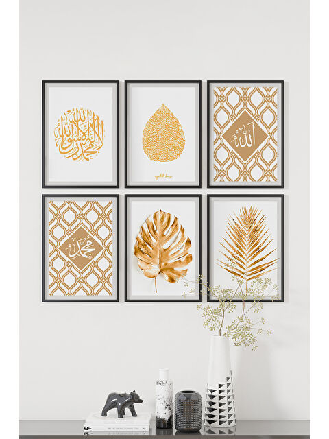 Artavessa 6 Parça Çerçeve Görünümlü Mdf Tablo Seti - ART6XPML11-1317