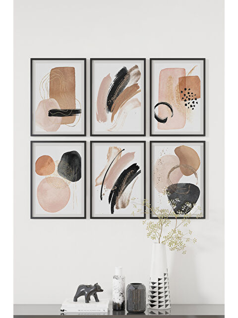 Artavessa 6 Parça Çerçeve Görünümlü Mdf Tablo Seti - ART6XPML18-1317