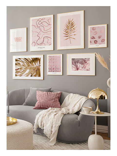 Artavessa 7 Parça Ahşap Çerçeve Görünümlü Mdf Tablo Seti - ARTAVESSAYSLMSTKO25