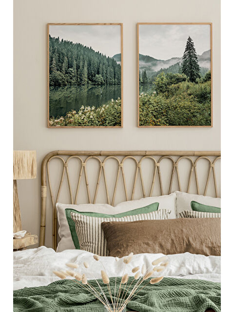 Artavessa 2 Parça Ahşap Çerçeve Görünümlü Mdf Tablo Seti - ARTAVESSAYSLMSTKO44