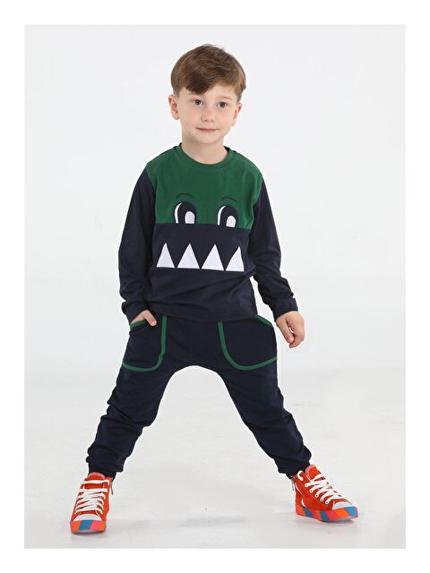 Casabony Timsah Cepli Baggy Pantolon + Tişört Takım - S000043252-18194