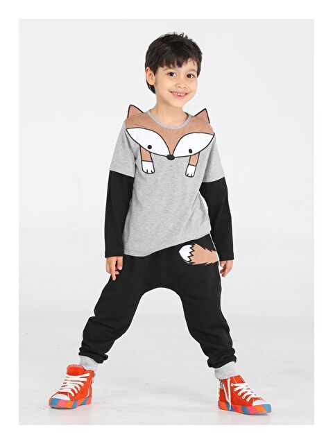 Casabony Tilki Baggy Erkek Çocuk Pantolon + Tişört Takım - S000043254-37287