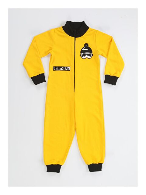 Casabony Sarı Uzay Erkek Çocuk Fermuarlı Tulum - S000043256-20072