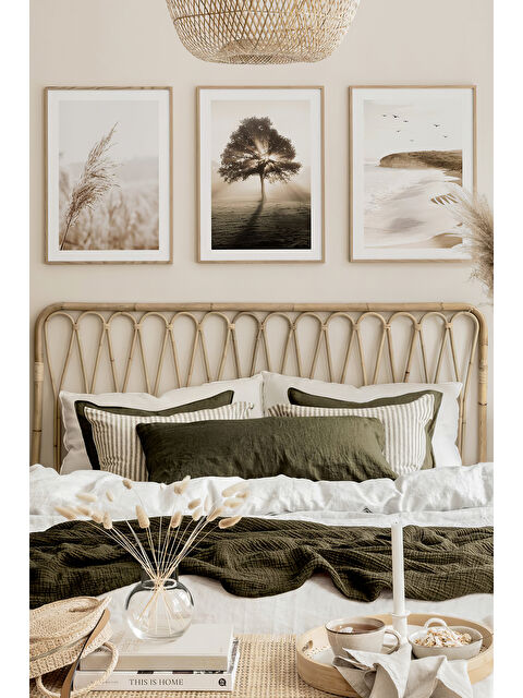 Artavessa 3 Parça Gerçek Ahşap Çerçeveli Tablo Seti - ARTCERCEVE18