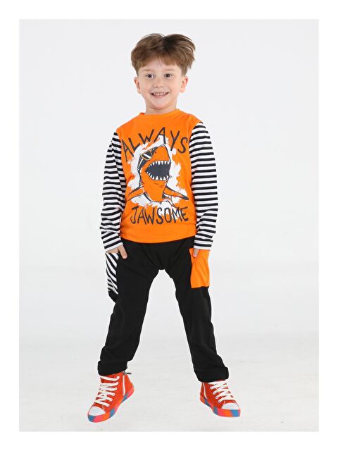 Casabony Jawsome Baggy Erkek Çocuk Pantolon + Tişört Takım - S000043266-37466