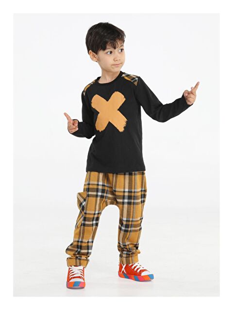 Casabony Casa Laci Ekose Pantolon + Tişört Takım - S000043265-37444