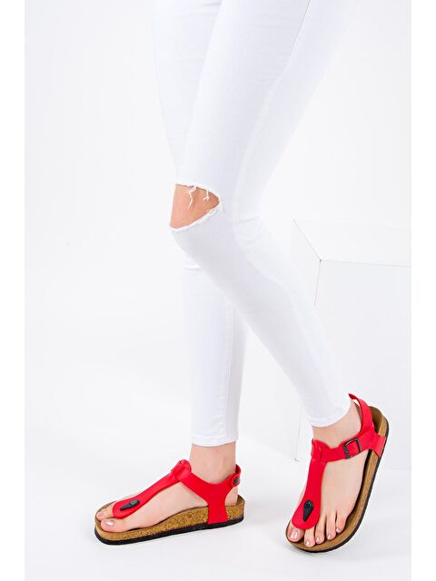 Fox Shoes Kırmızı Kadın Sandalet B777805009 - S000043248-20045