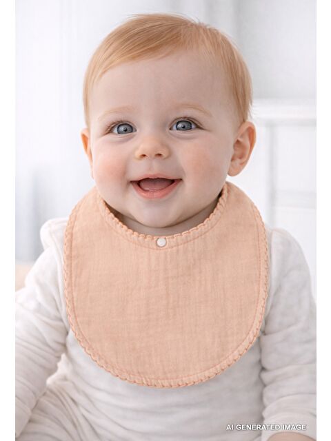 Babyjem Bürümcük Müslin Önlük Somon - S000133478-24085