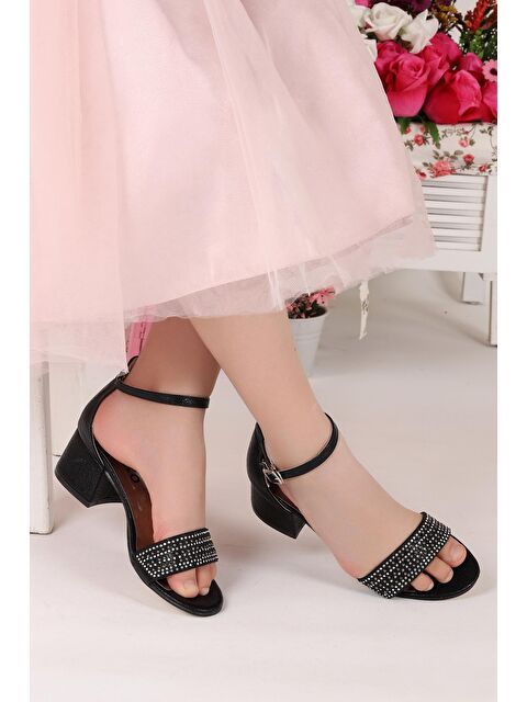 Kiko Kids Elinor Çatlak Günlük Kız Çocuk 3 Cm Topuklu Sandalet Abiye Ayakkabı - S000003061-19351