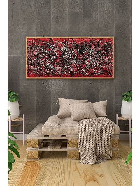 Artavessa Tek Parça Gerçek Ham Ahşap Yatay Panorama Çerçeveli Tablo - Model 10 - 50 x 120