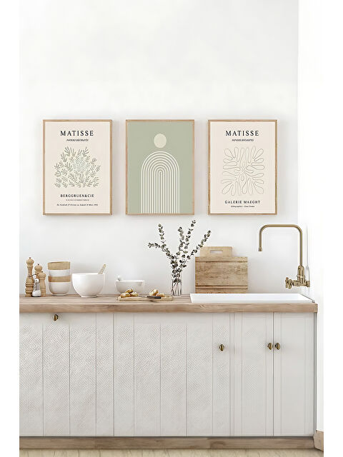 Artavessa 3 Parça Çerçeve Görünümlü Mdf Tablo Seti - ARTSYCLLCT12-2030