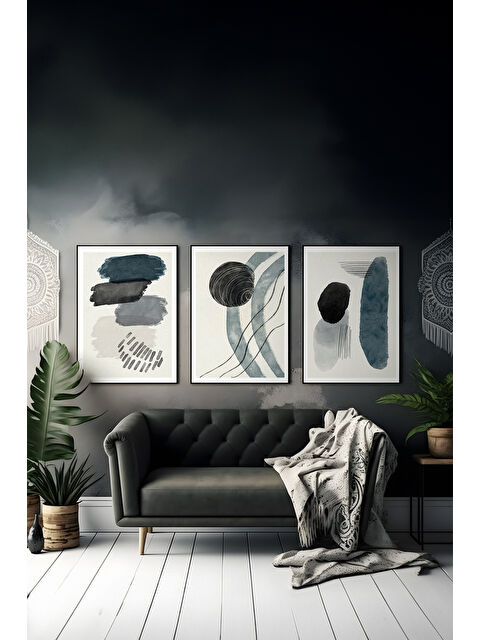 Artavessa 3 Parça Çerçeve Görünümlü Mdf Tablo Seti - ARTSYCLLCT19-2030