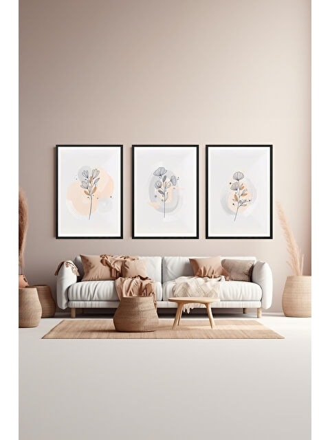 Artavessa 3 Parça Çerçeve Görünümlü Mdf Tablo Seti - ARTSYCLLCT30-1520