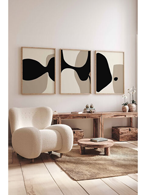 Artavessa 3 Parça Çerçeve Görünümlü Mdf Tablo Seti - ARTSYCLLCT35-2030