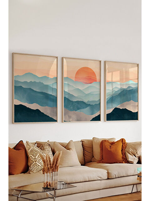 Artavessa 3 Parça Çerçeve Görünümlü Mdf Tablo Seti - ARTSYCLLCT37-1520