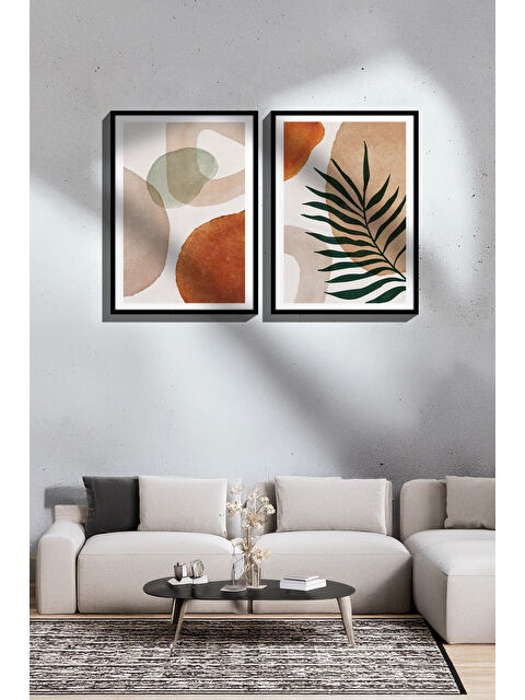 Artavessa 2 Parça Gerçek Siyah Renkli Çerçeveli Tablo Seti - Model 21 - ERSY2LIMODEL21-SIYAH