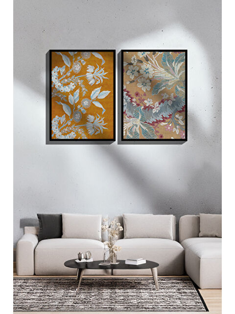Artavessa 2 Parça Gerçek Siyah Renkli Çerçeveli Tablo Seti - Model 36 - ERSY2LIMODEL36-SIYAH
