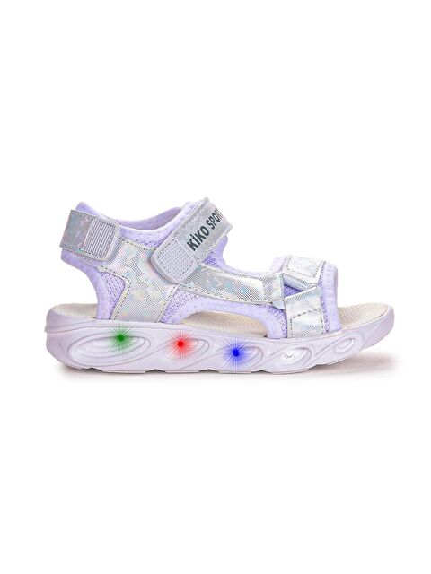 Kiko Kids 133 Hologram Işıklı Kız Çocuk Cırtlı Sandalet Ayakkabı - S000002791-20063