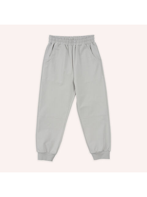 Panço Erkek Çocuk Gri Beli Lastikli Eşofman Alt - S000447618-20600