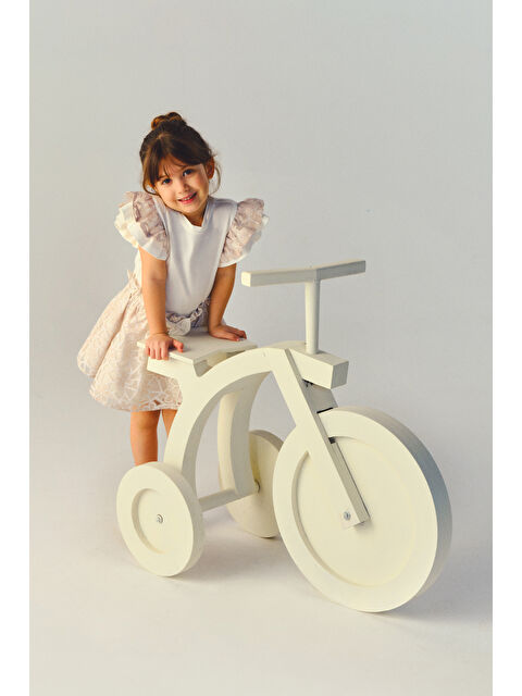 Panço Kız Bebek Yumuşak Dokulu Ekru Tişört - S000447137-19965