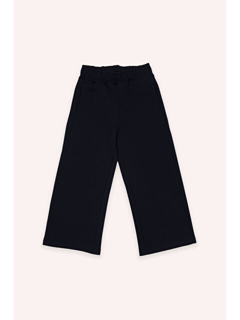 Panço Kız Çocuk Bol Paça Lacivert Eşofman Alt