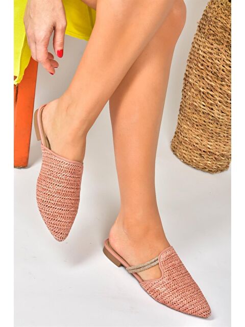 Fox Shoes P820031417 Somon Kadın Terlik - S000052307-24085