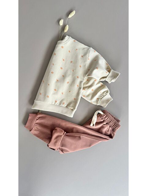 CİGİT Sweatshirt Takım 1-8 Yaş Bej - S000459210-19928