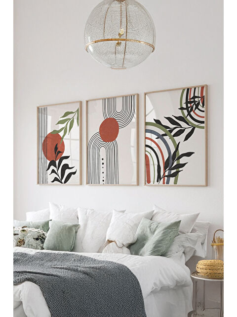 Artavessa Gerçek Ahşap Çerçeveli 3 Parça 3D Poster Tablo Seti - ERSY3SET22 - ERSY3SET22-3348