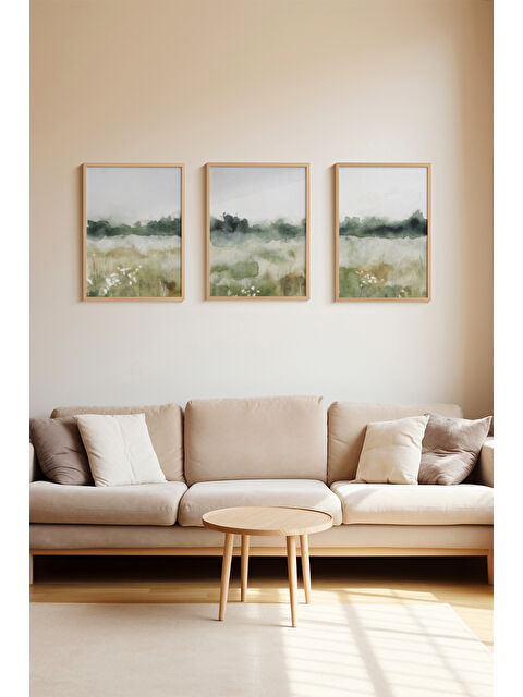 Artavessa Gerçek Ahşap Çerçeveli 3 Parça 3D Poster Tablo Seti - ERSY3SET5 - ERSY3SET5-3348