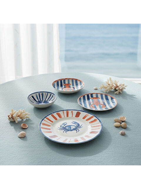 GÜRAL PORSELEN Camelia Mare 8 Parça 2 Kişilik Yemek Takımı 5586 - S000486507-37646