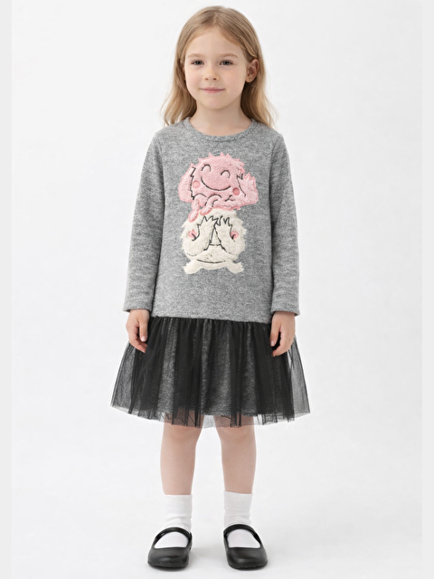 Casabony Yumoş Detaylı Kız Çocuk Elbise - S000261366-20600