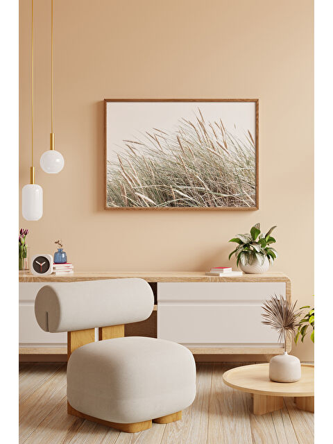 Artavessa Tek Parça Kahverengi Gerçek Ahşap Çerçeveli Tablo Seti - Model 20 - ERSYKHVCRV20-3348