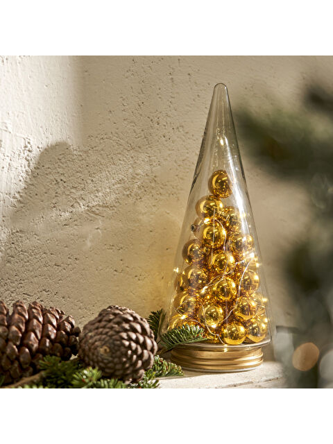 Bella Maison Christmas Tree Ledli Aydınlatma Gold (12x12x29 cm) - S000468477-20076