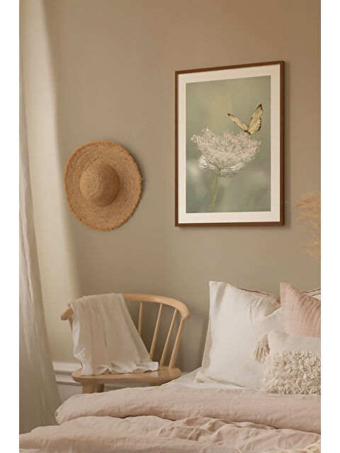 Artavessa Tek Parça Kahverengi Gerçek Ahşap Çerçeveli Tablo Seti - Model 37 - ERSYKHVCRV37-3348