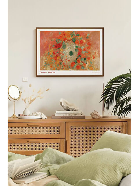 Artavessa Tek Parça Kahverengi Gerçek Ahşap Çerçeveli Tablo Seti - Model 41 - ERSYKHVCRV41-3348