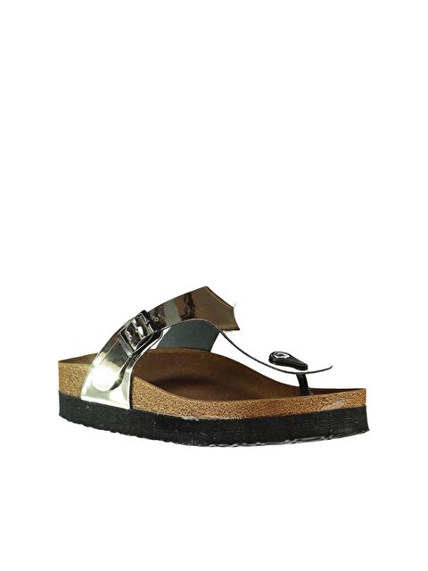 Fox Shoes B777731034 Altın Kadın Terlik - S000052189-20076