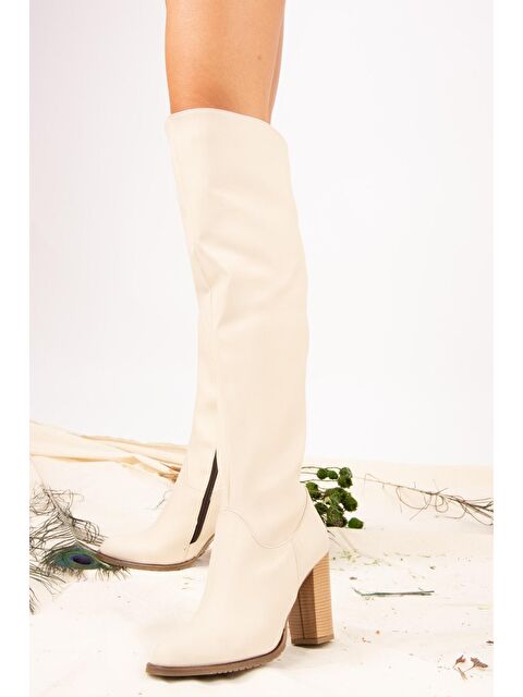 Fox Shoes A654018009 Bej Kadın Çizme - S000056952-19928