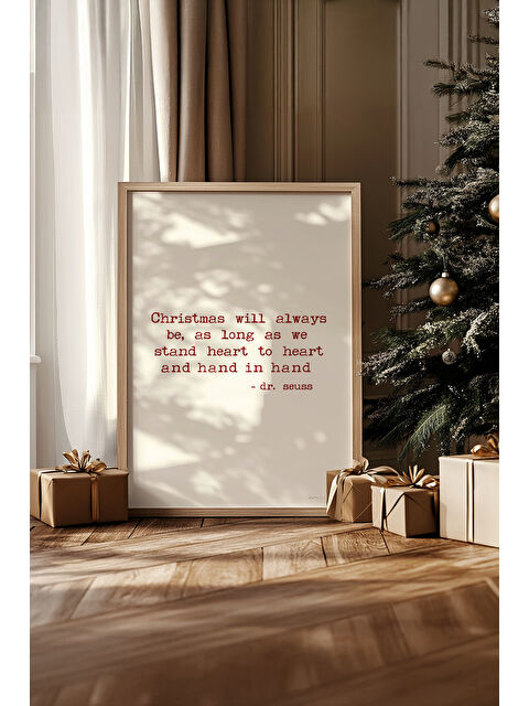 Artavessa Tek Parça Gerçek Ham Ahşap Çerçeveli Yılbaşı(New Year) Temalı Tablo - Model 41 - NWYEARSNGMDL41-5070