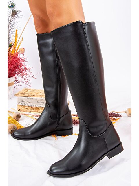 Fox Shoes J654065609 Siyah Kadın Çizme - S000055619-19351