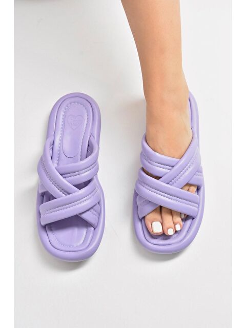 Fox Shoes K848220209 Lila Kadın Terlik - S000052319-17878