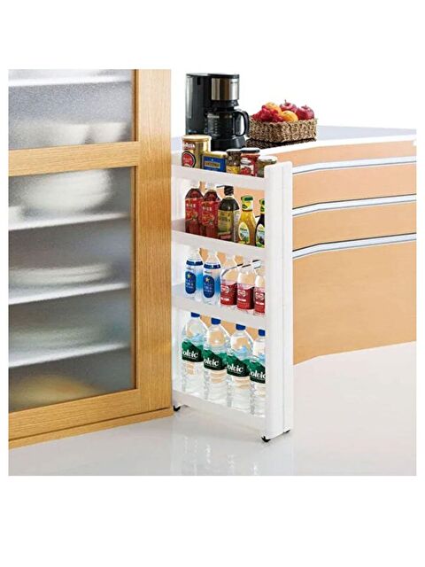 Motek Slim Organizer 4 Katlı Raf  Beyaz - S000077170-20063