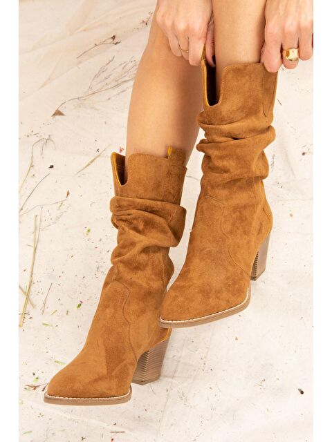 Fox Shoes J404040002 Taba Kadın Bot - S000054814-37454