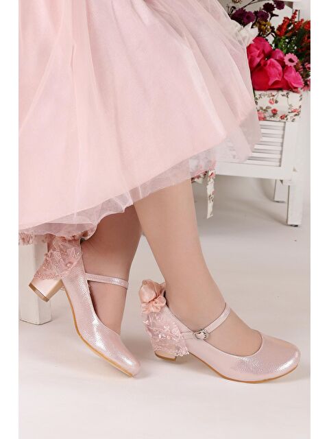 Kiko Kids Cara Vakko Günlük Kız Çocuk 4 Cm Topuklu Abiye Ayakkabı - S000010084-23490