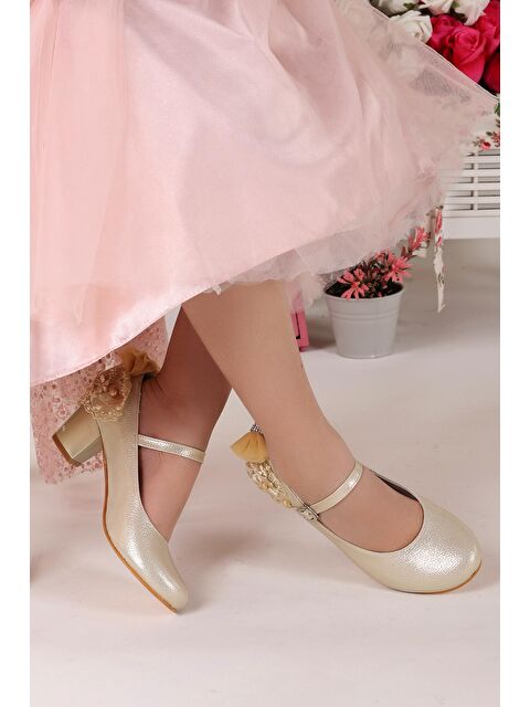 Kiko Kids Cara Vakko Günlük Kız Çocuk 4 Cm Topuklu Abiye Ayakkabı - S000010084-20076