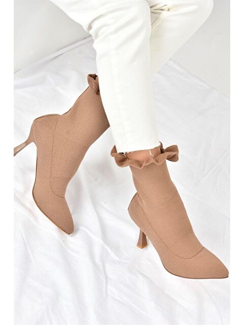 Fox Shoes L7995840 Vizon Kadın Bot - S000054782-26429