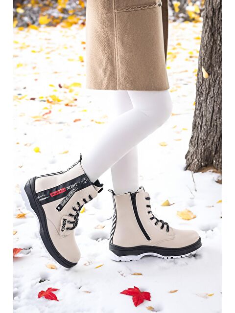 Kiko Kids Fermuarlı Termo Taban Kız Çocuk Bot 623 Cilt - S000070970-19928