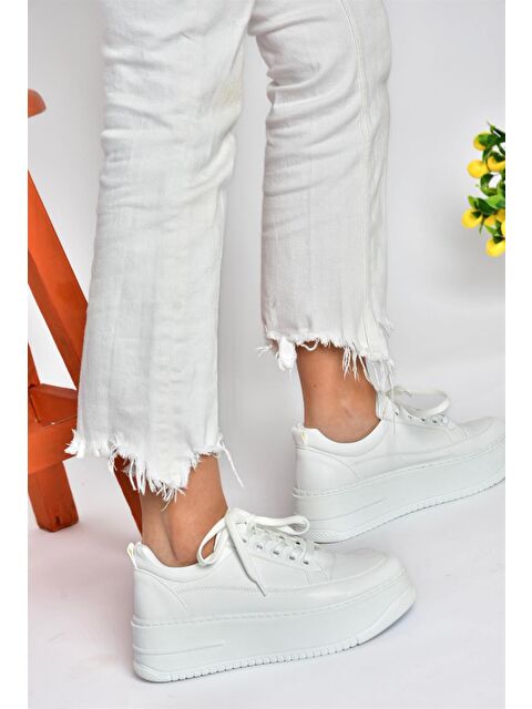 Fox Shoes P274117509 Beyaz Kadın Sneakers